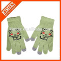 Knitted customized winter touch screen gloves